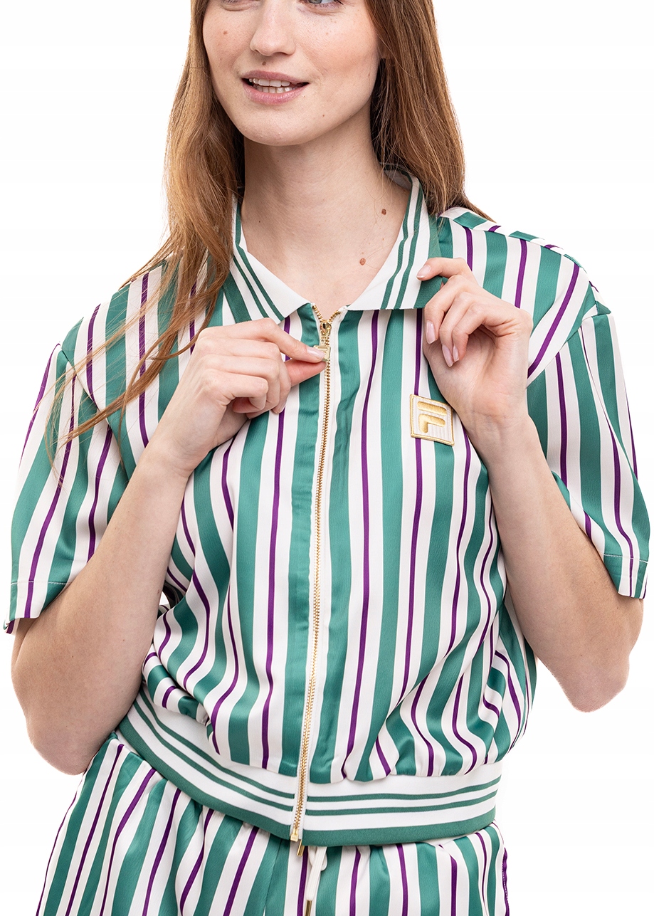 Košilka Tričko Dámská Fila Roztahovací Polo s proužky a krátkým rukávem Xs