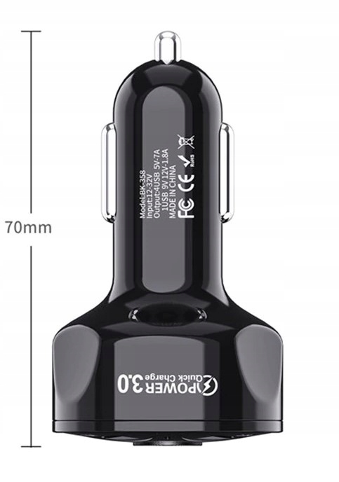 ŁADOWARKA SAMOCHODOWA 3.0A 3XUSB 45W EAN (GTIN) 5710247798992