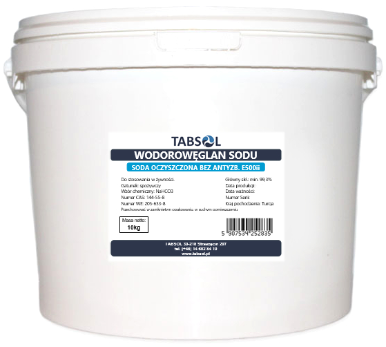 

Soda Oczyszczona Wodorowęglan Sodu spoż 99,3% 10kg
