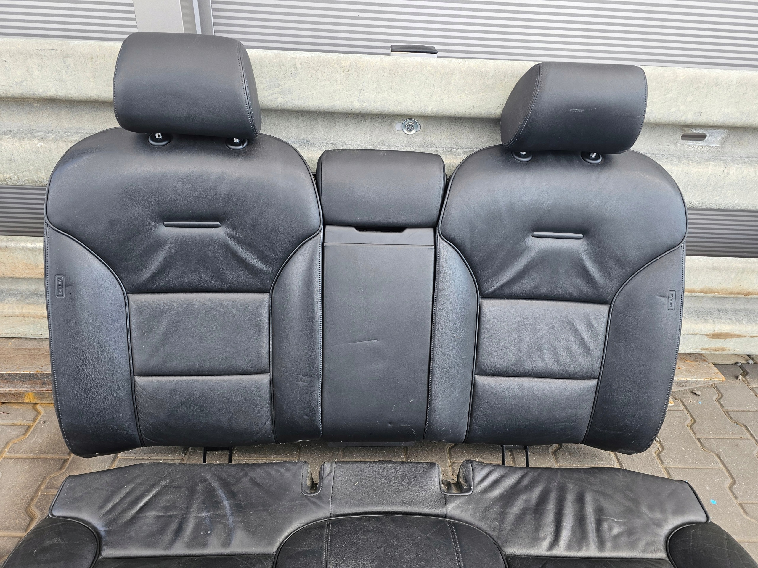 AUDI A8 D3 Sitze SKORZANE elektrisch schwarze KOMPLET Sitz Leder