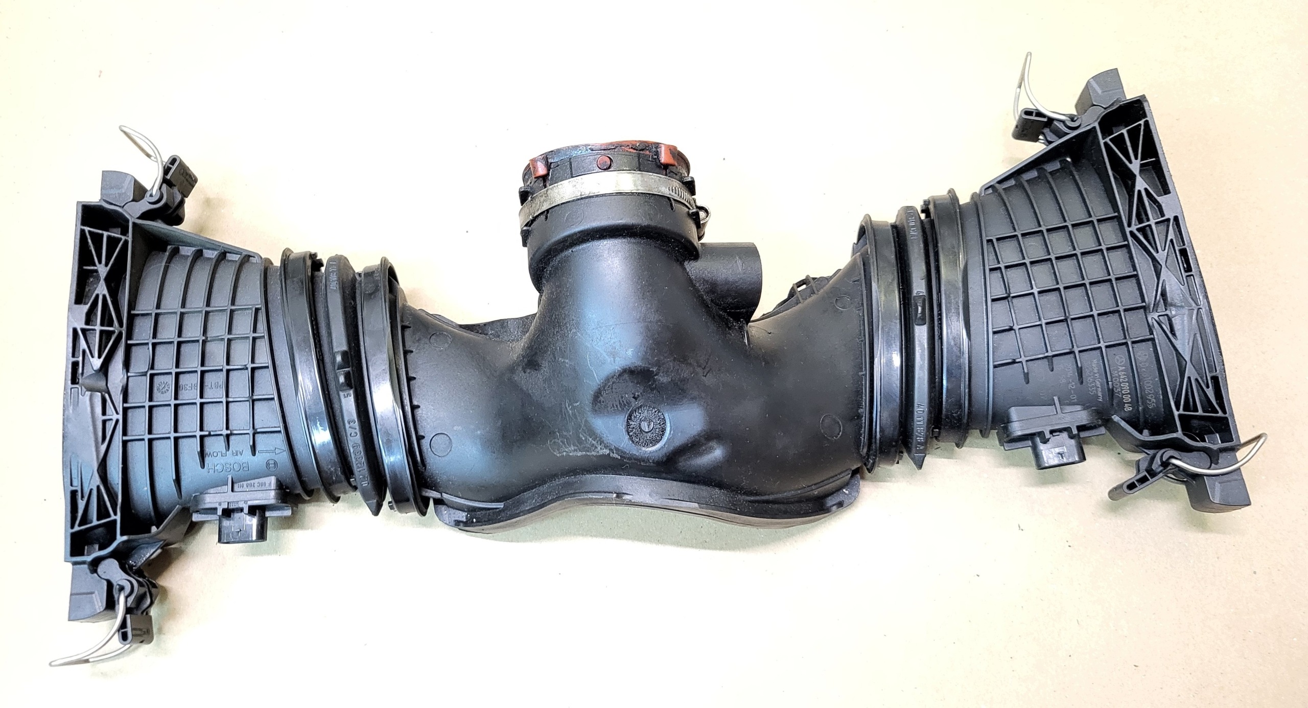 ansaugrohr kanal schlauch luft luftmassenmesser MERCEDES ML GL W164 350 CDI OE