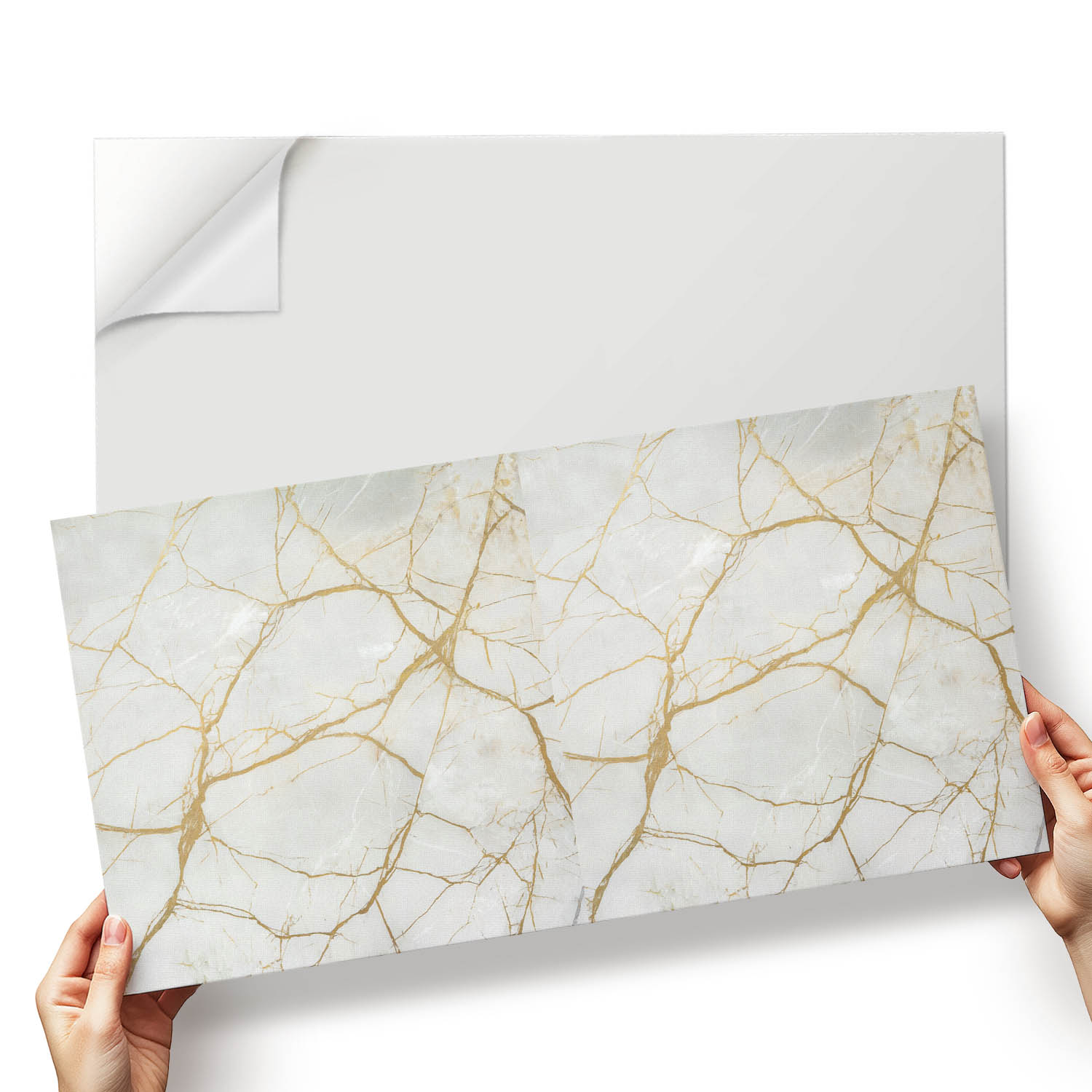 Sada dlaždic Vinyl Stylizace s elegantním mramorovým vzorem 6x60x30 cm