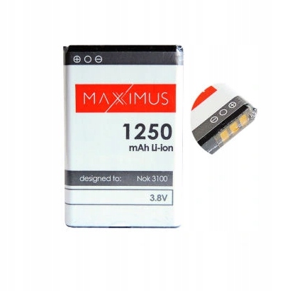 

Bateria Nokia BL-5C 1250mAh Maxximus 3110/3650....