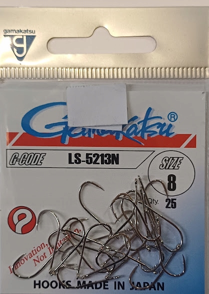 Haczyki Gamakatsu LS-5213N Nikiel #8 op. 25szt. 146619-800