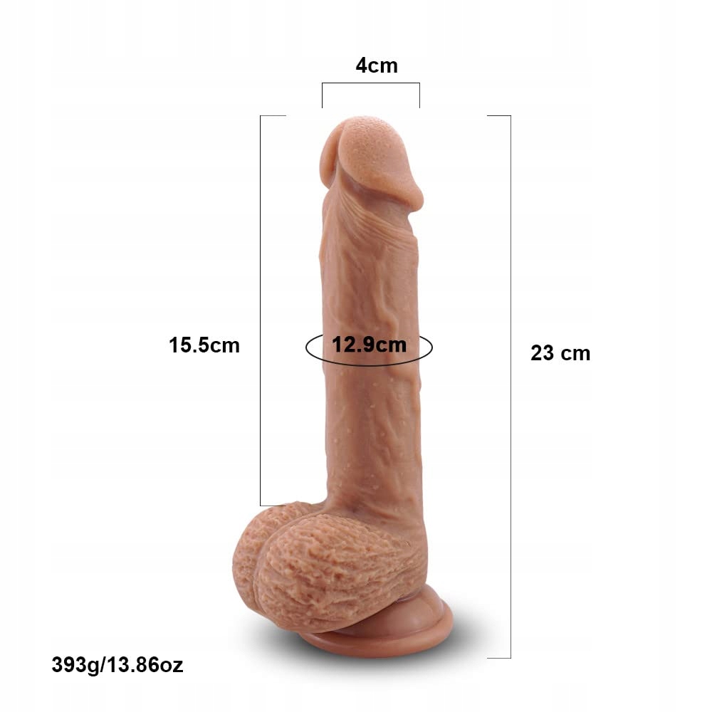 UMSCHNALL Strap On Dla Kobiet Realistyczny Dildo Silikonowy Dla Par — miniatura 3