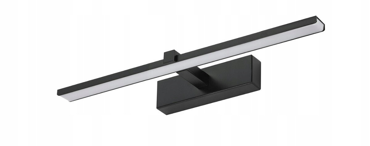 Kinkiet lampa łazienkowa nad lustro 8w 40cm czarna Venus