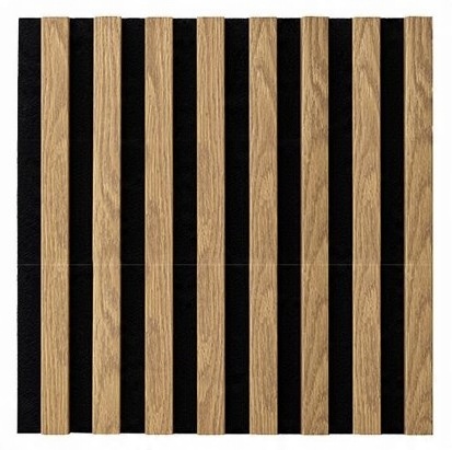 

Lamele na filcu panele ścienne 3D 40x40 dąb jasny