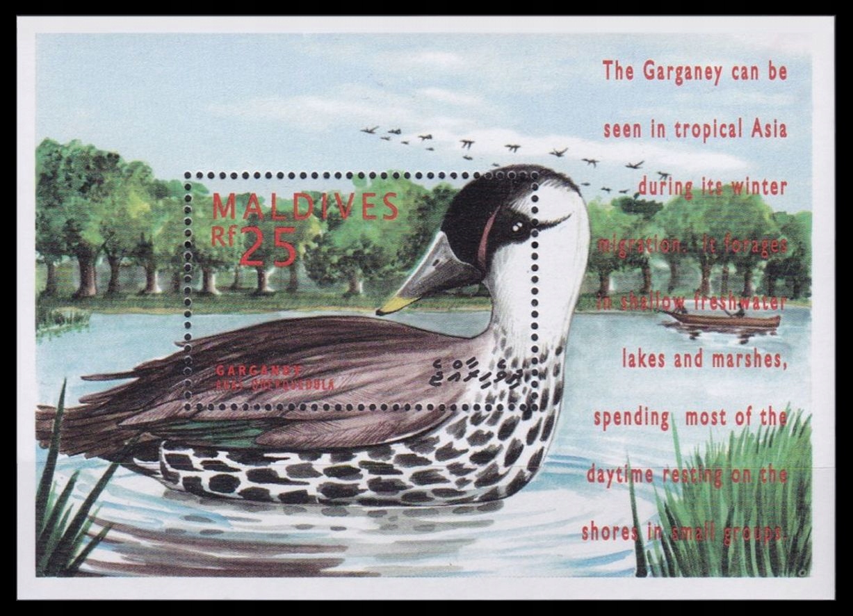 MALDIVES - PTAKI - 1995 r. - MNH(**)