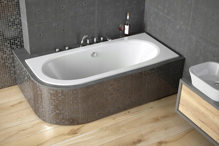 wanna asymetryczna Prawa Besco avita Slim 180x80