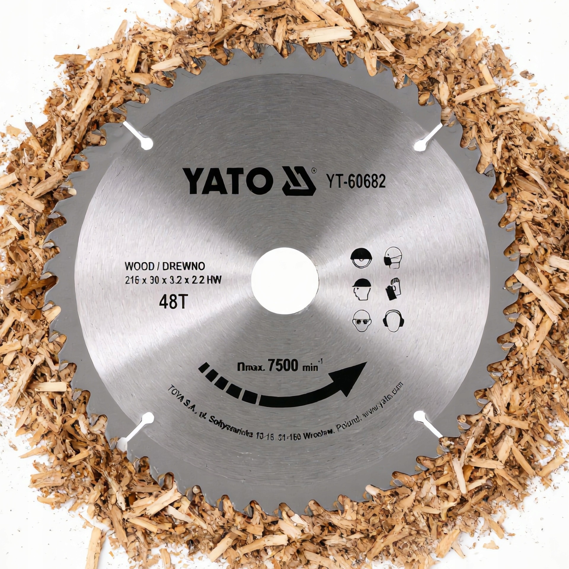 Vidiový Kotouč Na Dřevo 216X48TX30MM Yato YT-60682
