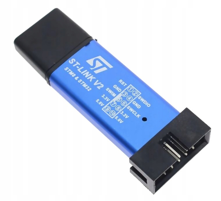 126 Programator ST-LINK V2 STM32 STM8 ARM Cortex Stan opakowania oryginalne