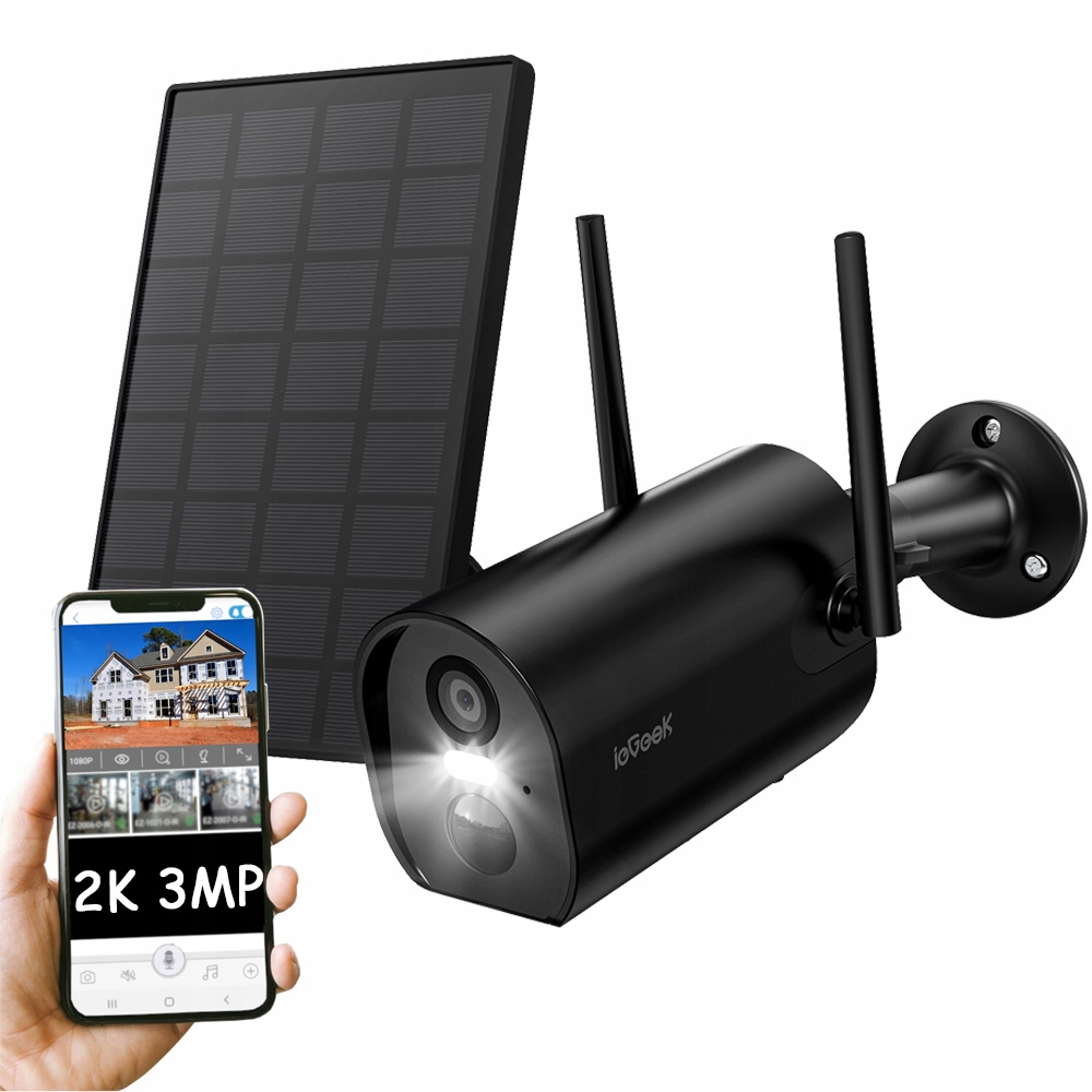 

Kamera Zewnętrzna Solarna Ip Wifi 2K 3MP ieGeek