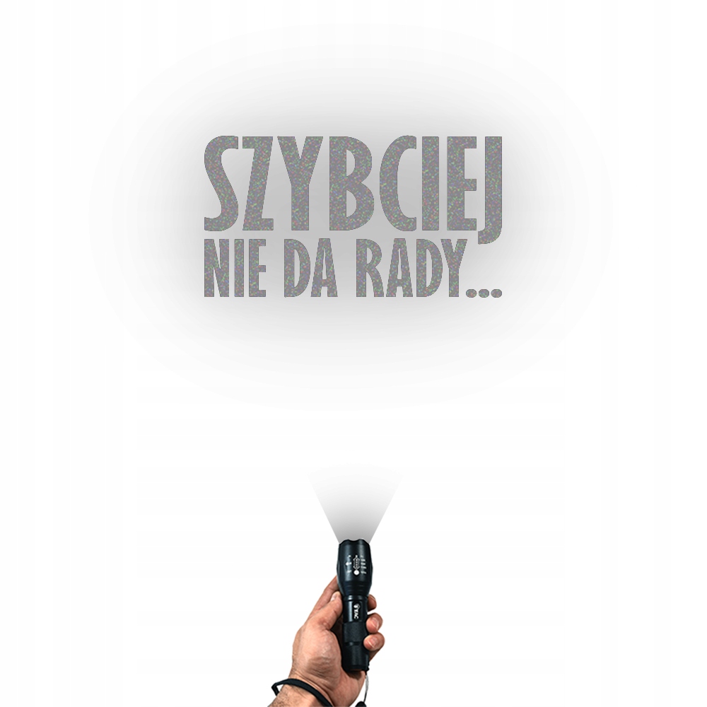 SZYBCIEJ NIE DA RADY Naklejka na samochód na auto - ODBLASKOWA EAN (GTIN) 5904689688977