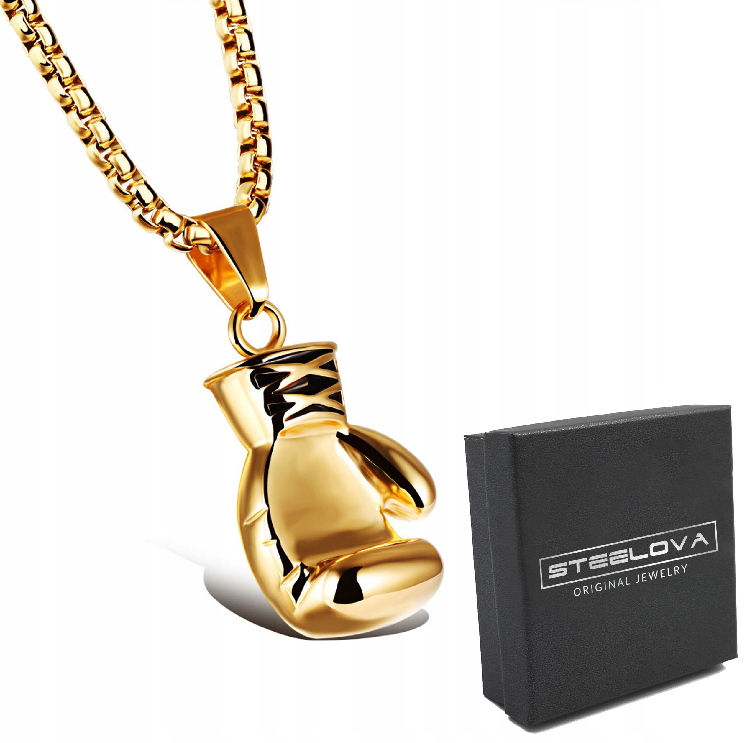 ZAWIESZKA RĘKAWICA BOKSERSKA ZŁOTA STAL 316L