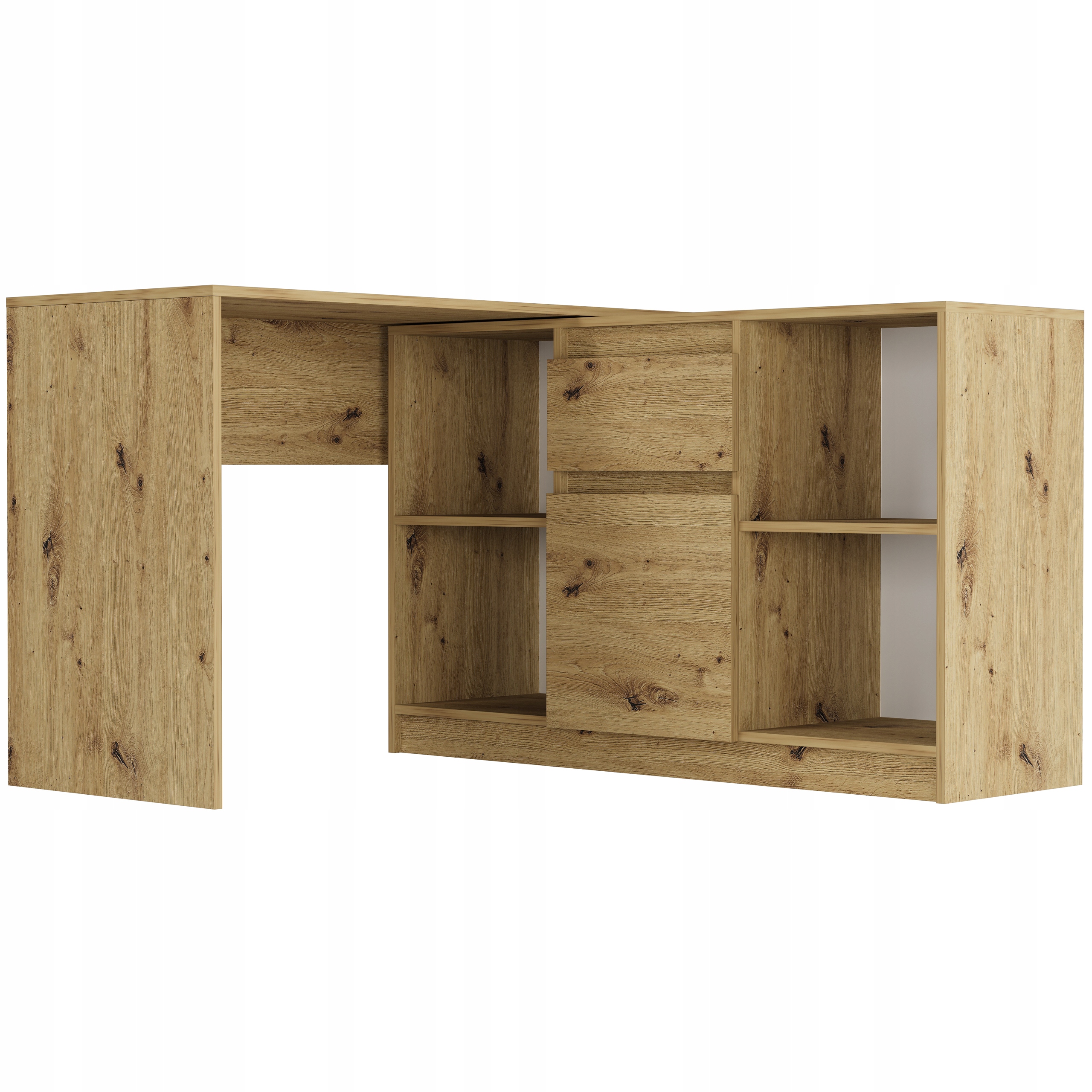 Rohový psací stůl a komoda sada 120 cm N-14 Artisan