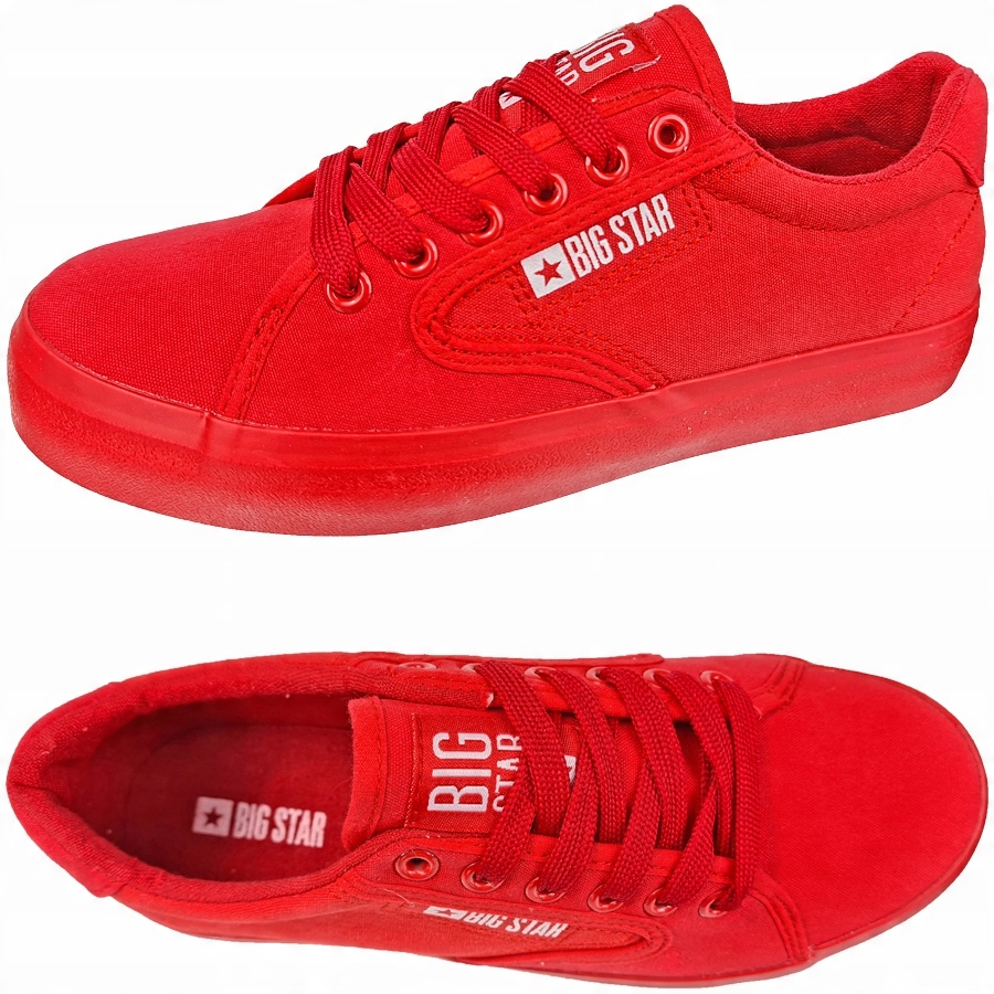 

Trampki Big Star damskie czerwone FF274a177 37