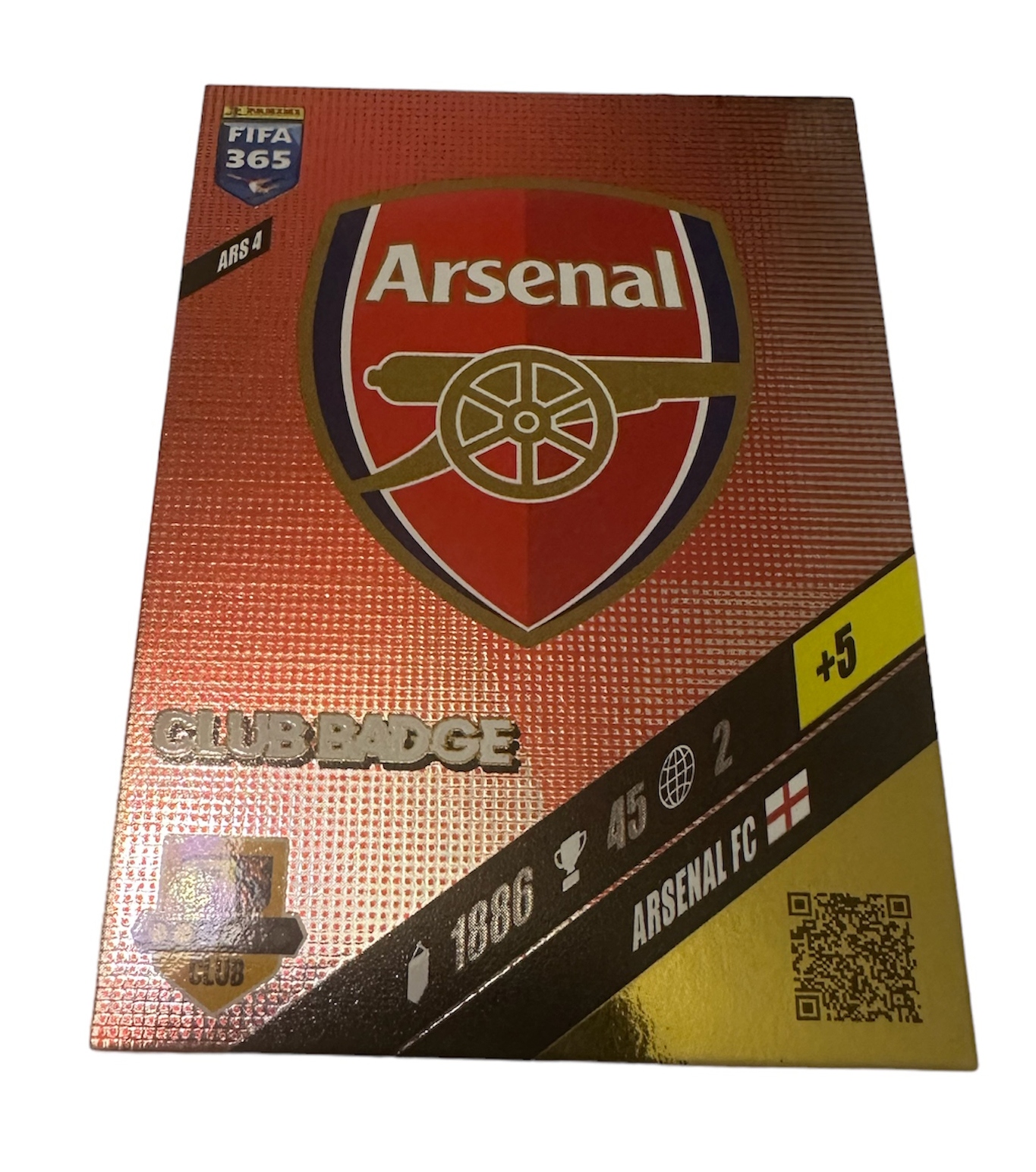 Fifa 365 2024 Adrenalyn Arsenal Ars 4 Club Badge