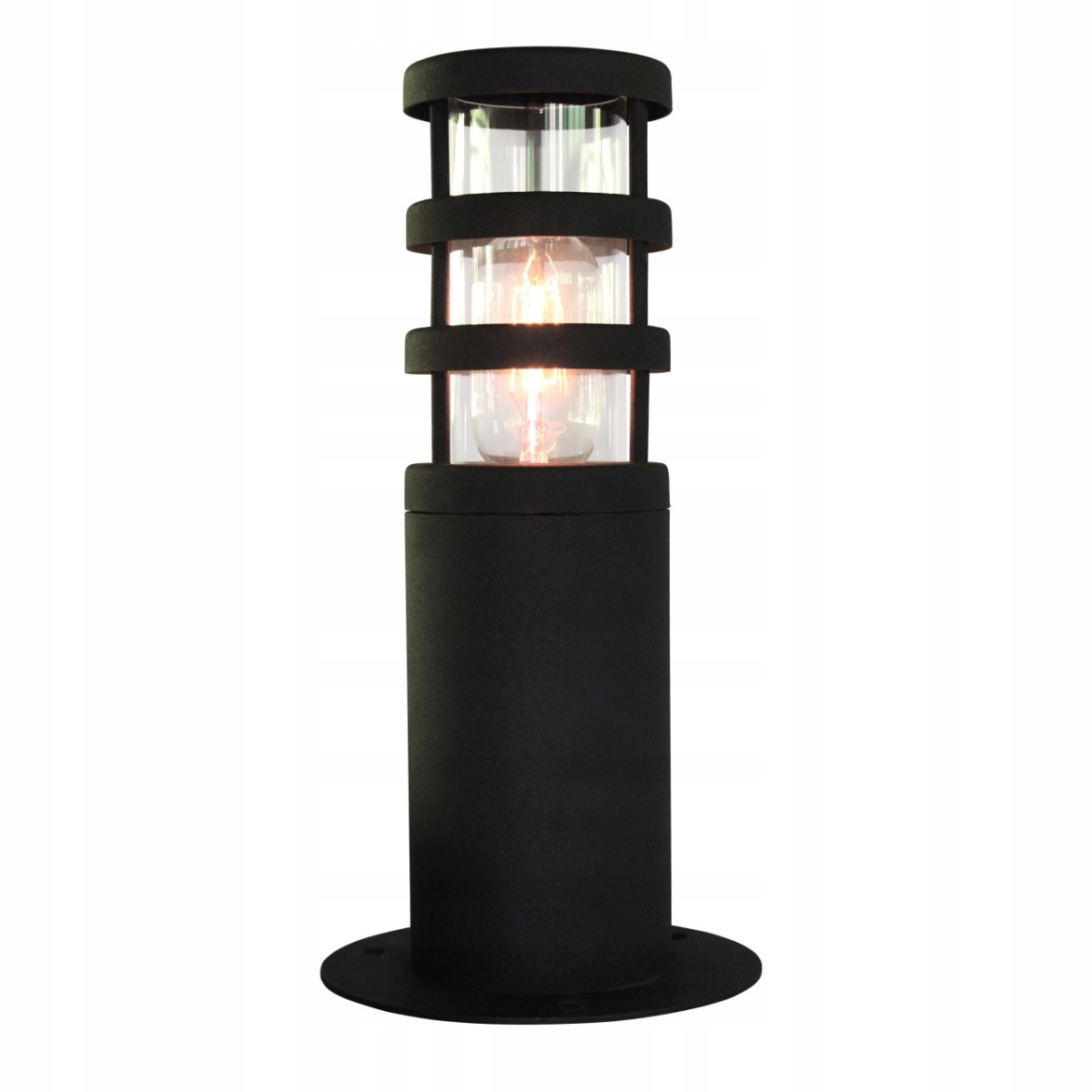 Vonkajšia soklová lampa čierna E27 60W Hornbaek Elstead
