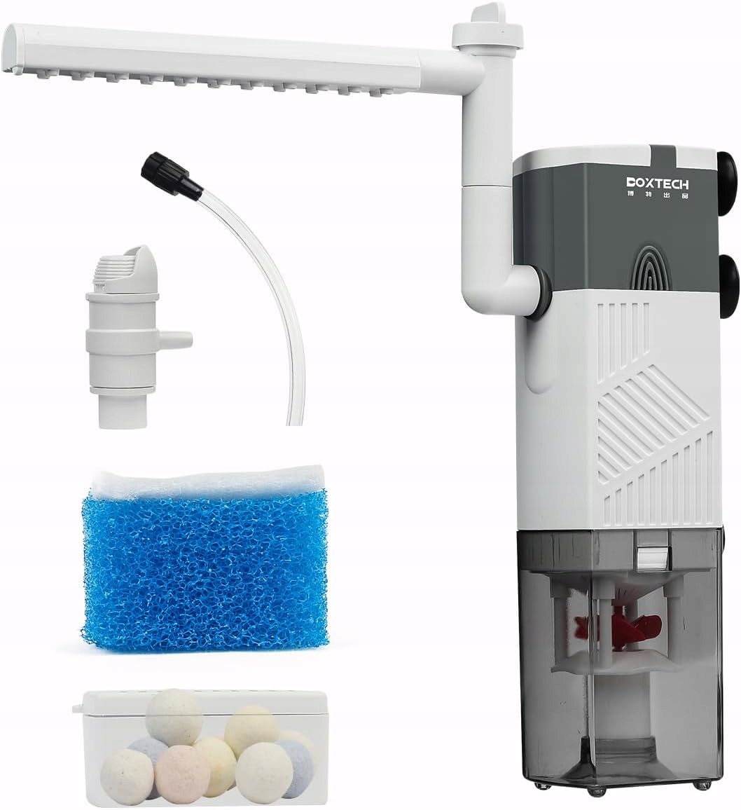 Boxtech houbový filtr Filtr 4v1 Multifunkční Pro Akvárium 600L/H