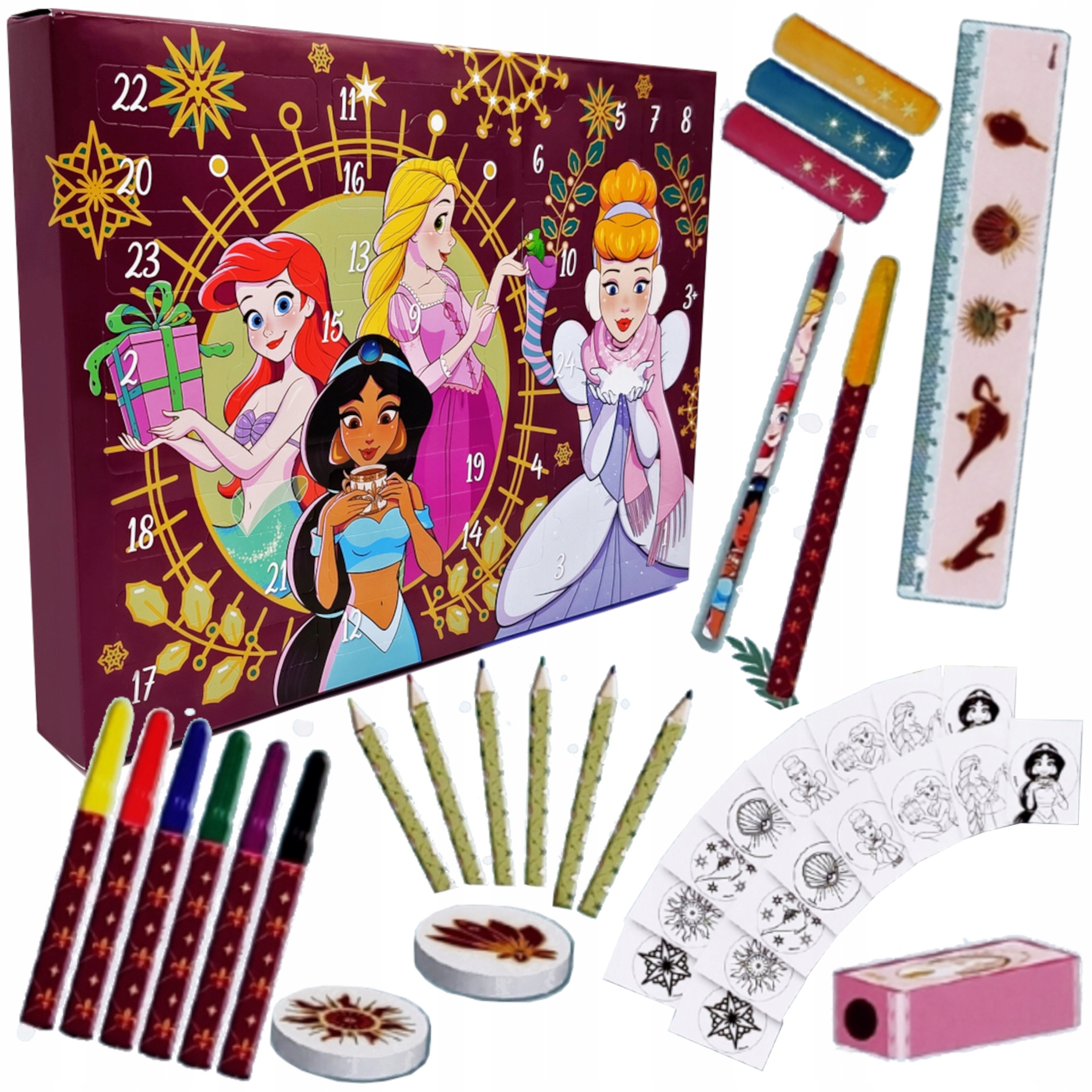 Sada Pro Dítě Adventní Kalendář Princezny Disney