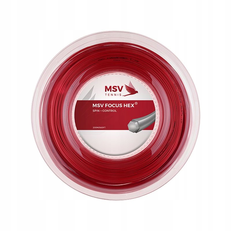 Tenisový výplet Msv Focus Hex Červený 1,10 mm 200 m