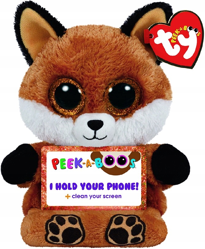 

Maskotka Lis Sly podstawka na telefon Ty - 14cm