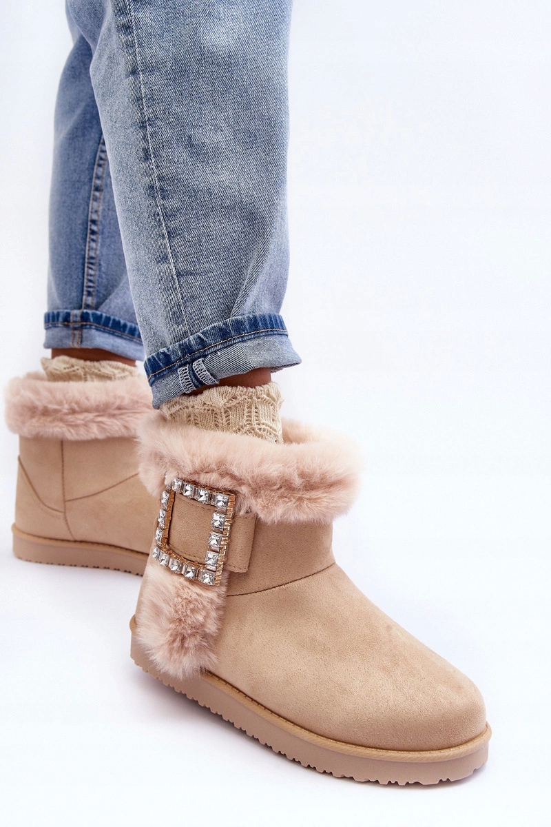 ŚNIEGOWCE OCIEPLONE KLAMRA FUTERKO BEŻOWE 38 Kod producenta VL201P BEIGE