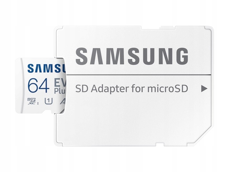 SAMSUNG EVO+ KARTA microSD 64GB class10 2021 r. Pojemność karty 64 GB