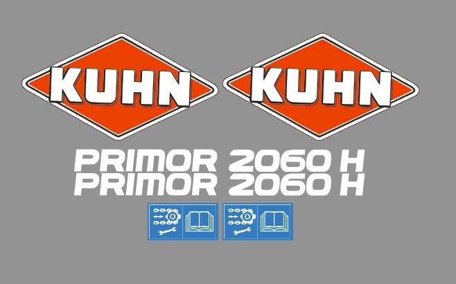 Samolepky s nálepkou Kuhn Primor 2060 H