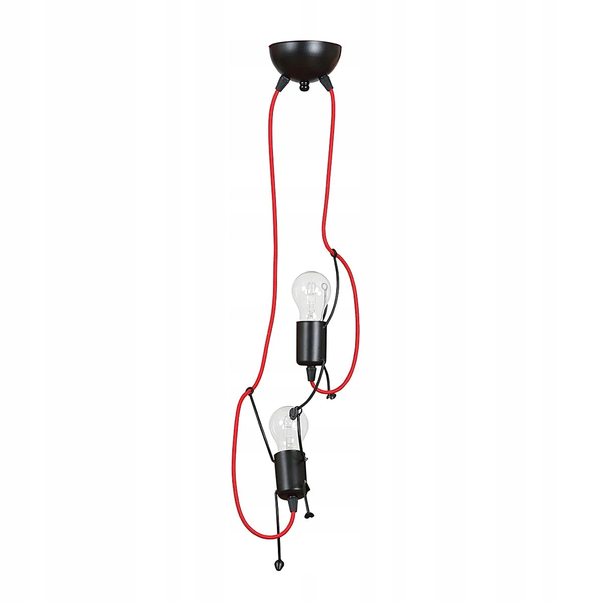 Závěsná Lampa Emibig 2xE27 60W Bobi 2 Black 537/2