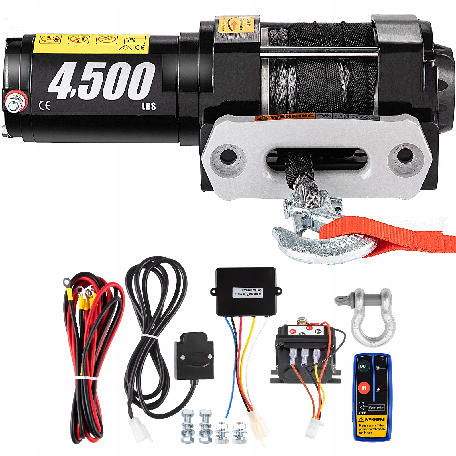 

Vevor Wciągarka Elektryczna 4500lbs 12V 2041kg