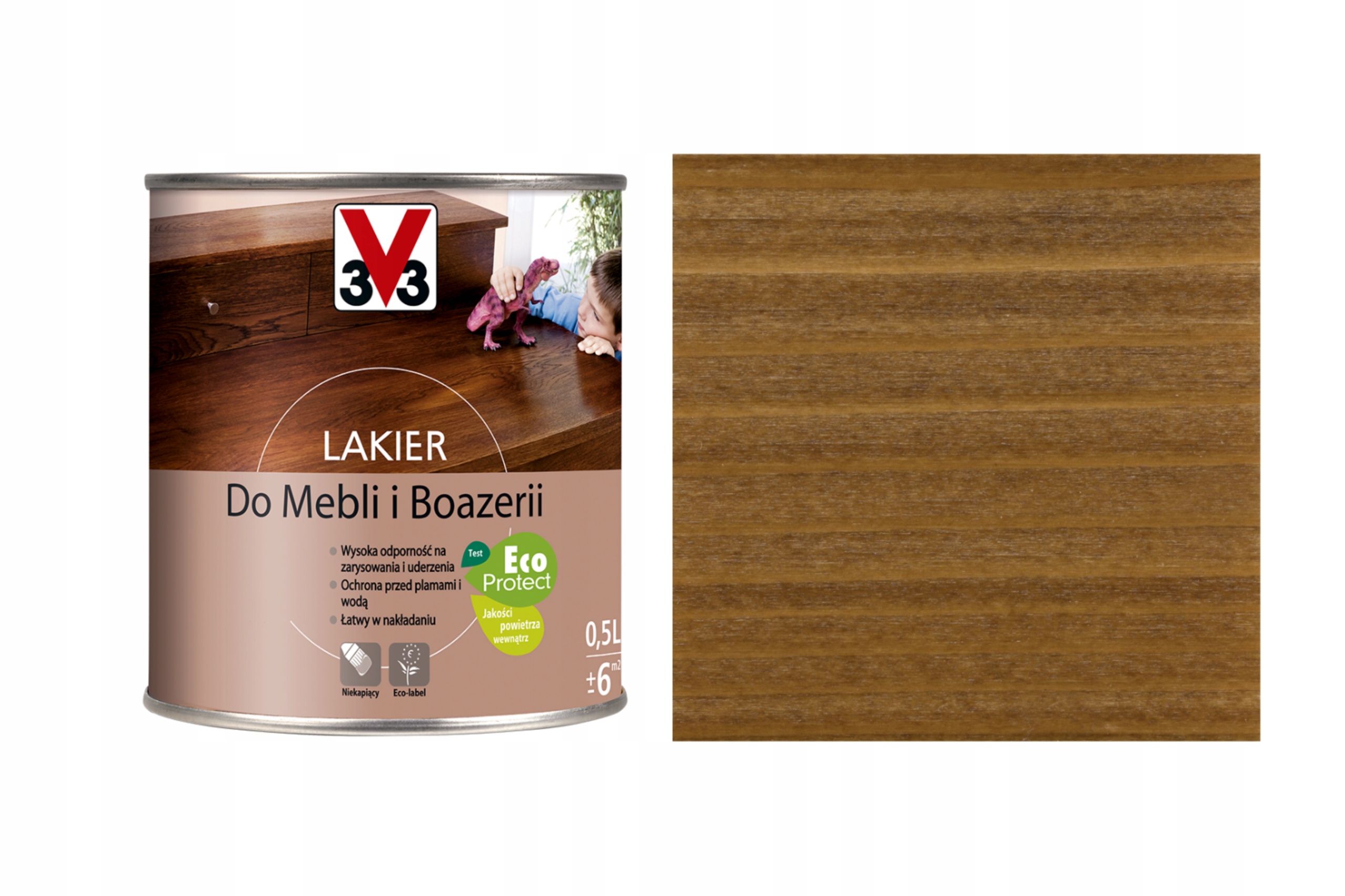 

V33 Lakier Do Mebli i Boazerii Dąb Rustykalny 0,5L