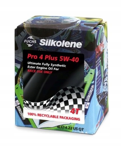 Motorový olej Silkolene Pro 4 Plus 5W40 Cube 4L
