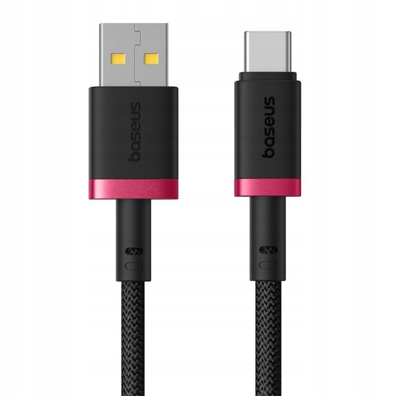 Kabel Baseus Dura USB-Typ C 60W 1m czerwono-czarny