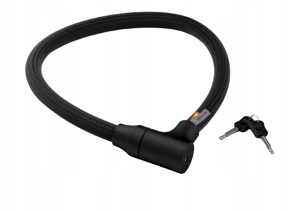 Zapięcie rowerowe tex-lock orbit czarne 100 cm