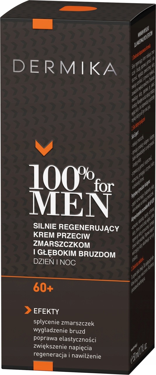 Dermika 100 For Men Krém Na Obličej Silně Regenerující Den-noc 50 ML