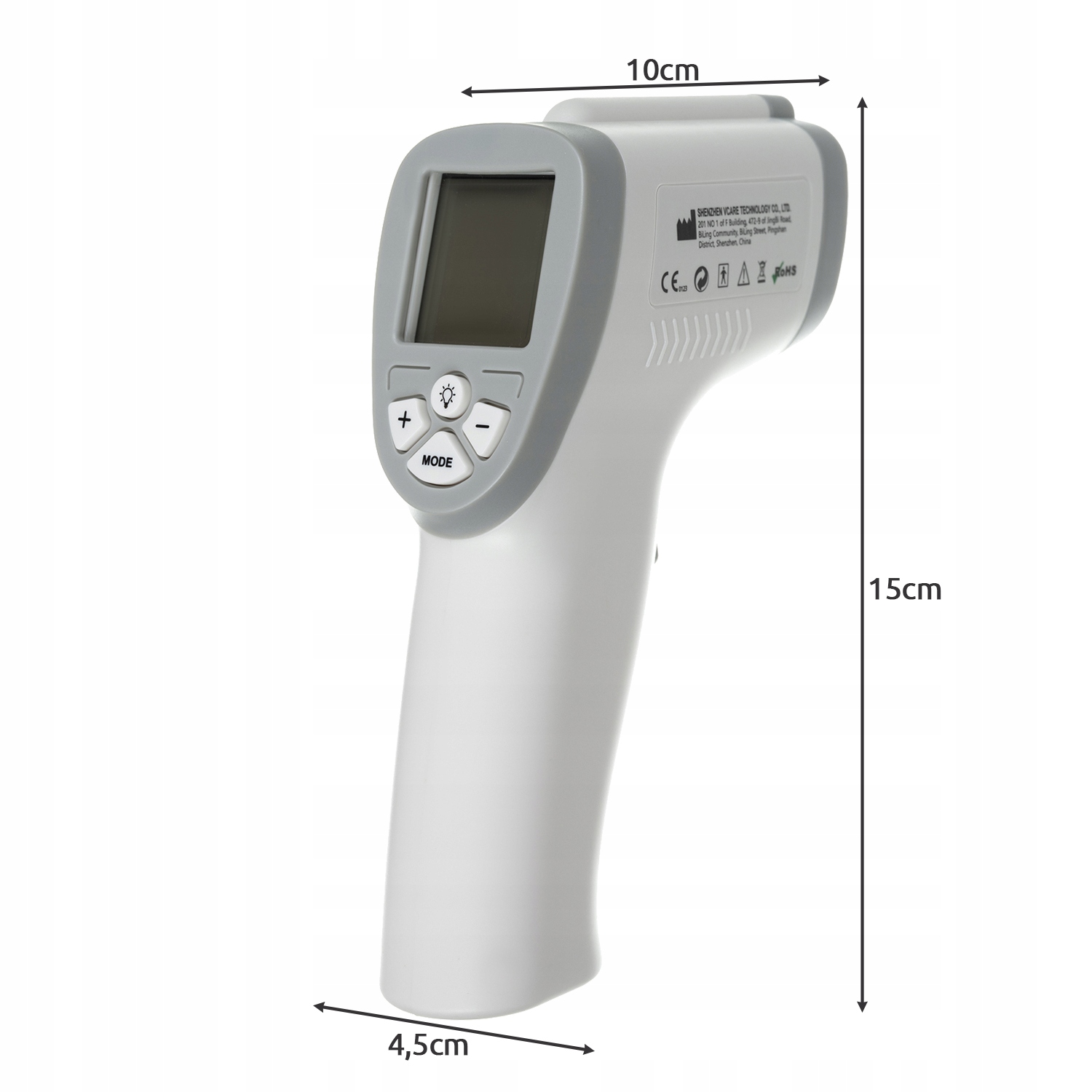 Brezkontaktni medicinski infrardeči termometer LED EAN (GTIN) 5900779940741