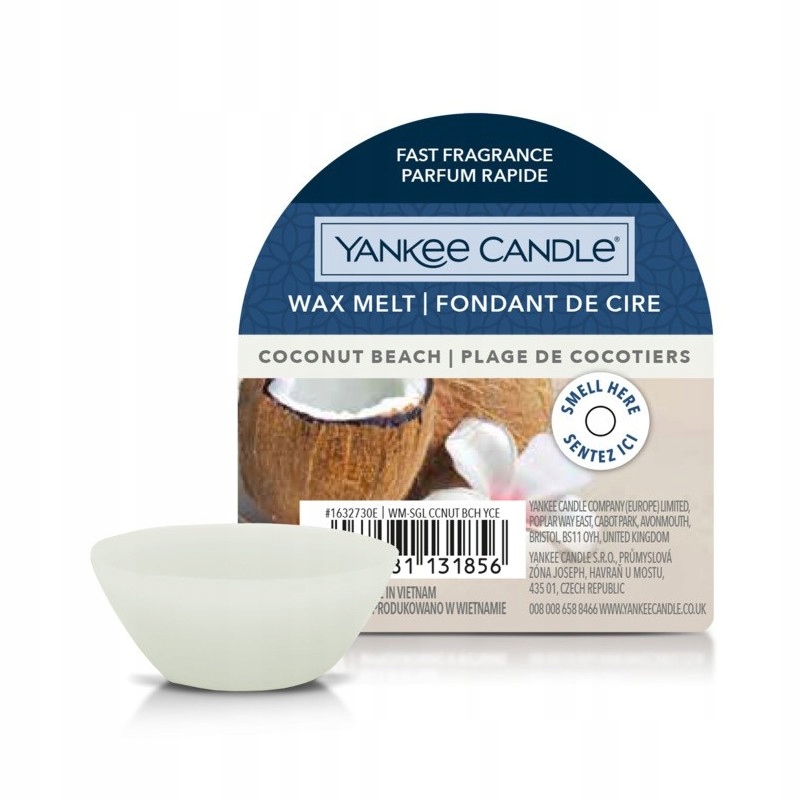 

Yankee Candle Coconut Beach wosk zapachowy