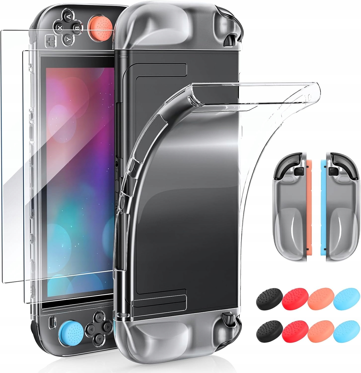 Etui TPU Nintendo Switch 2 2025 + 2x Szkło Ochronne 9H + Akcesoria