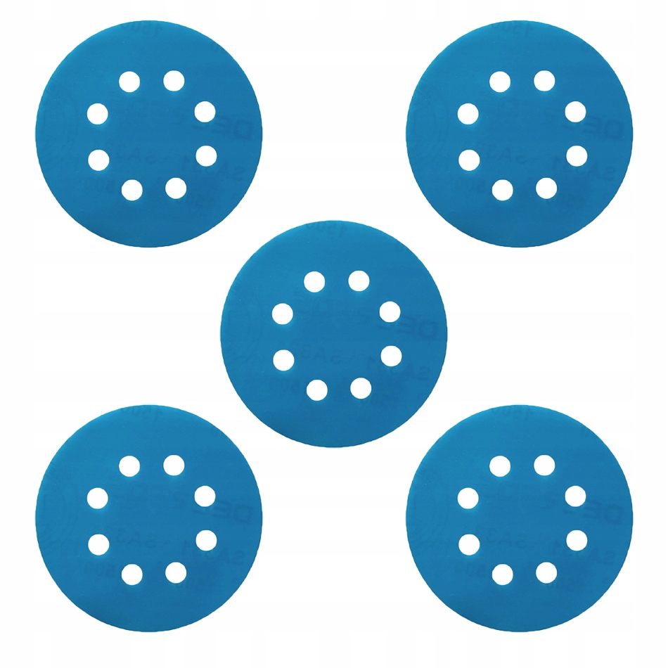 Papier Ścierny Na Mokro i Sucho Krążki Rzep Otwory H8 125mm P400 Deerfos