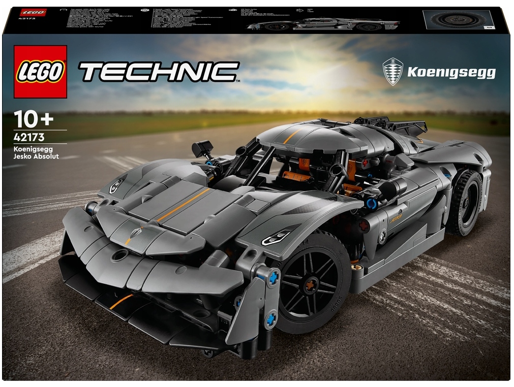 Lego Technic Szary hipersamochód Koenigsegg Jesko Absolut 42173