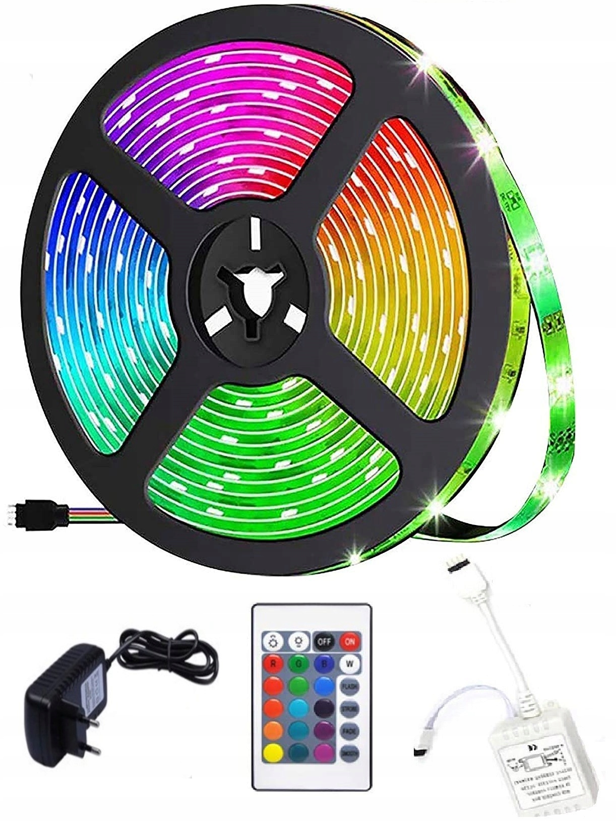 

Taśma Led Smd Wodoodporna 5M Rgb Kolorowa Pilot