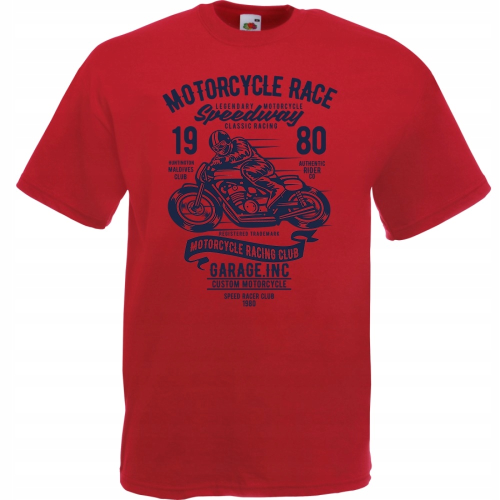 

Koszulka motocykl motor motocyklista kask M ceglan
