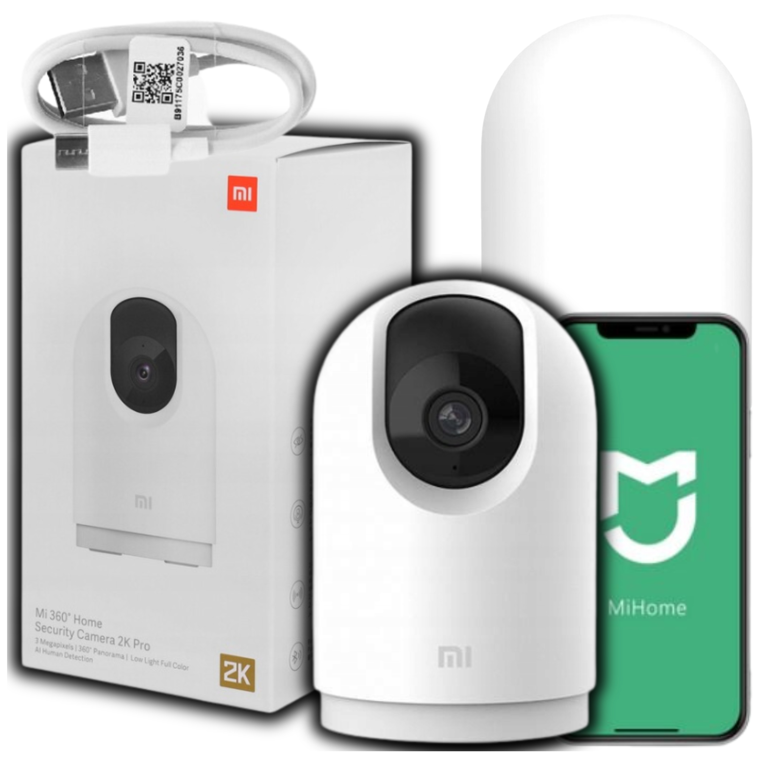 KAMERA DOMOWA XIAOMI KAMERKA OBROTOWA WI-FI 2K 360 BLUETOOTH MIKROFON SMART