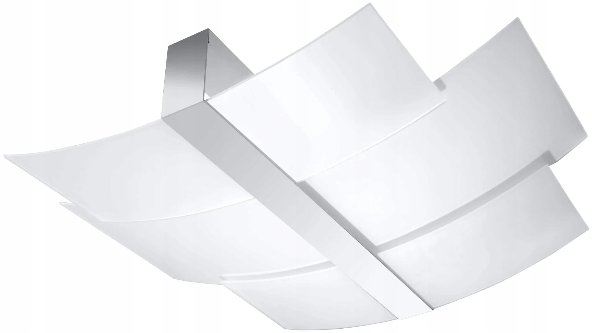 Stropní svítidlo skleněná mléčná stříbrná, moderní Sollux Lighting
