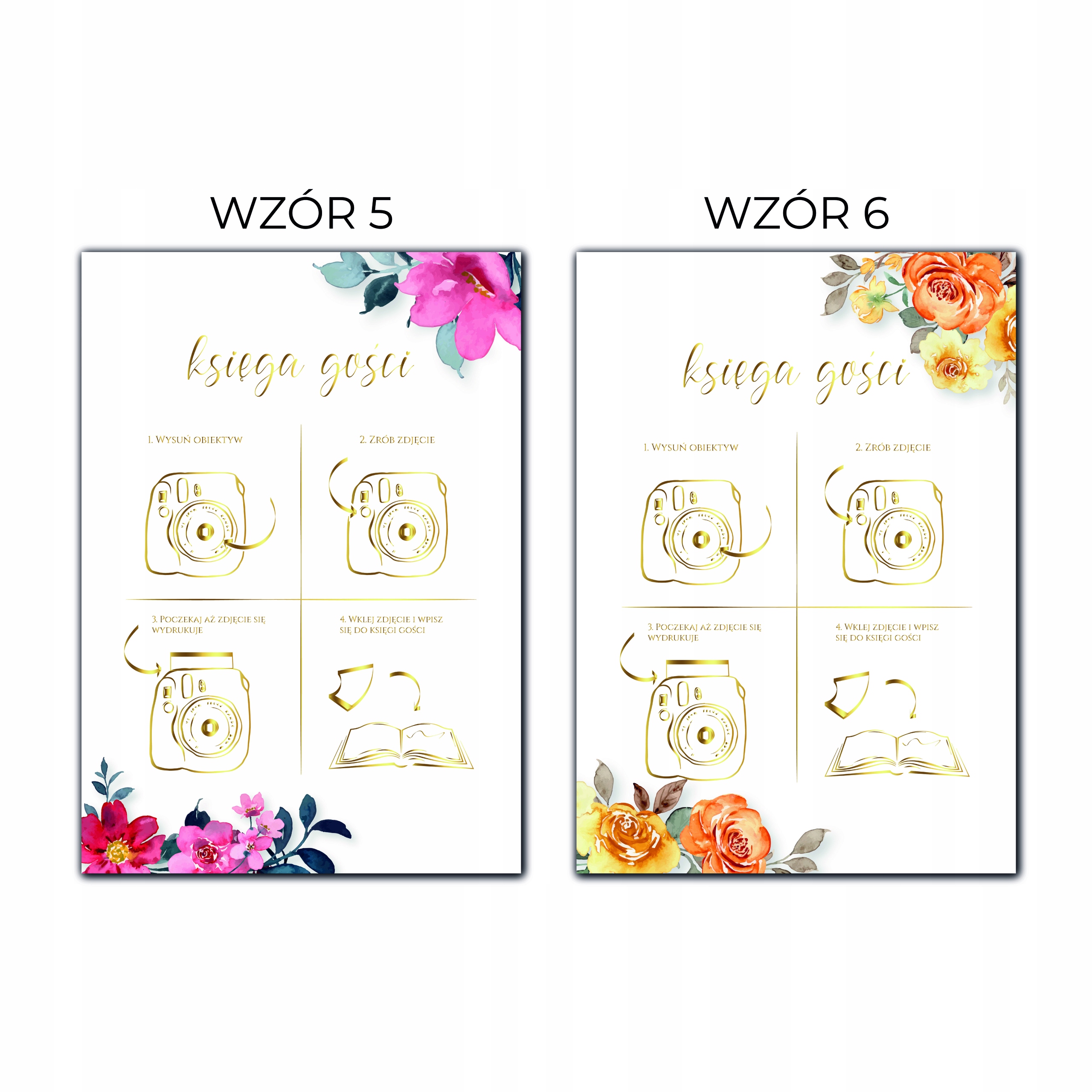 INSTAX APARAT INSTRUKCJA ZŁOCONA WESELE ŚLUB Wysokość produktu 30 cm