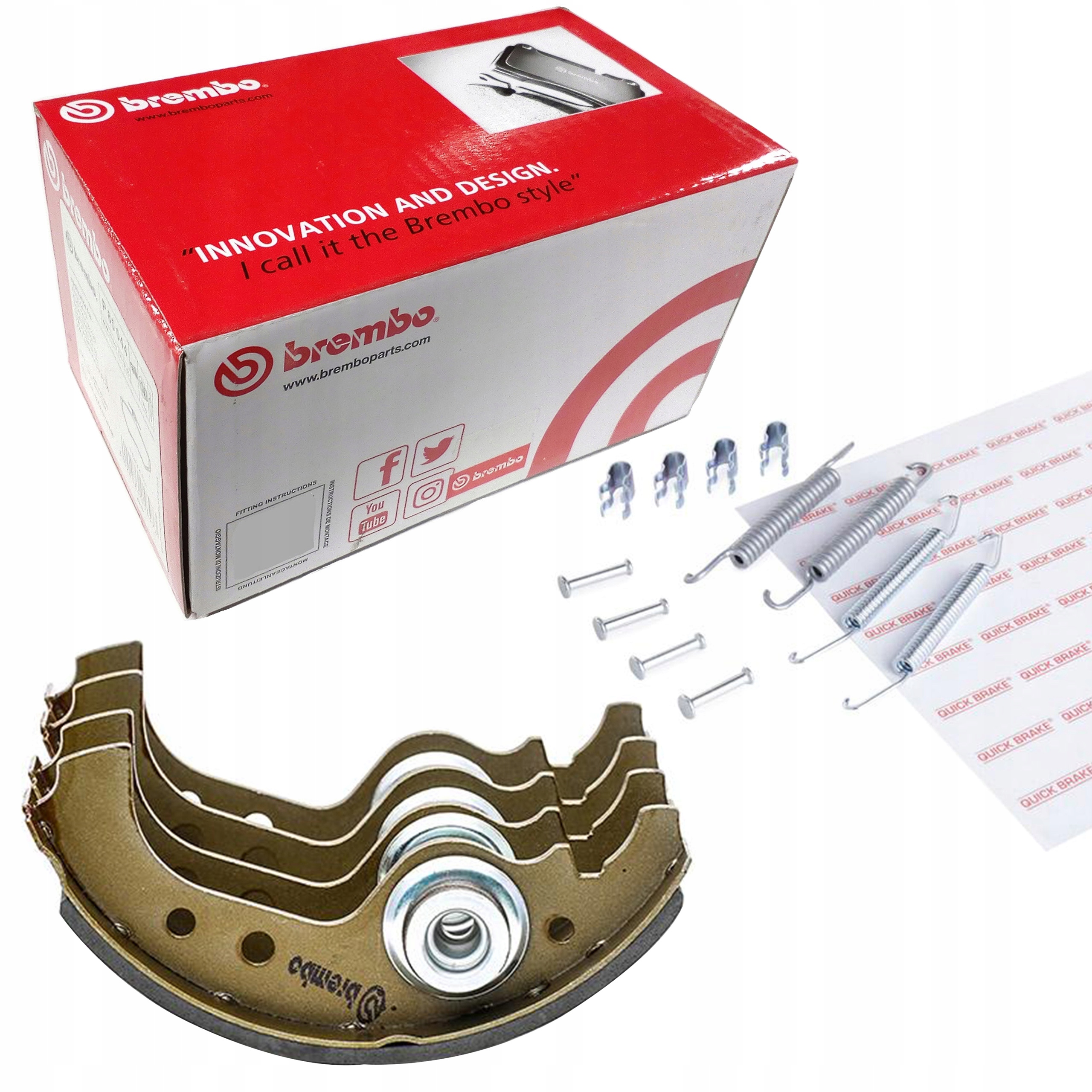 

Brembo Szczęki Hamulcowe Sprężynki Cinquecento