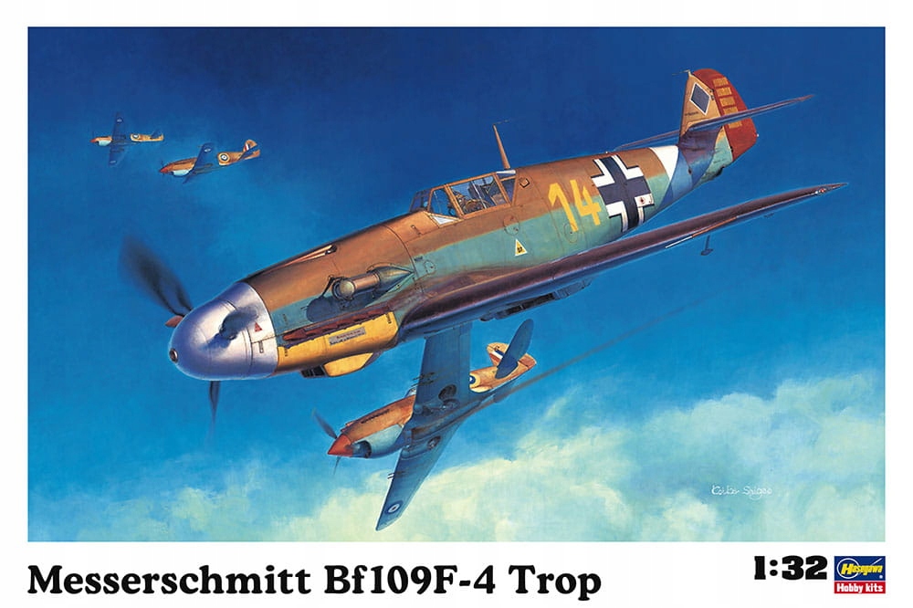 Messerschmitt Bf109F-4 Trop 1:32 Hasegawa ST31