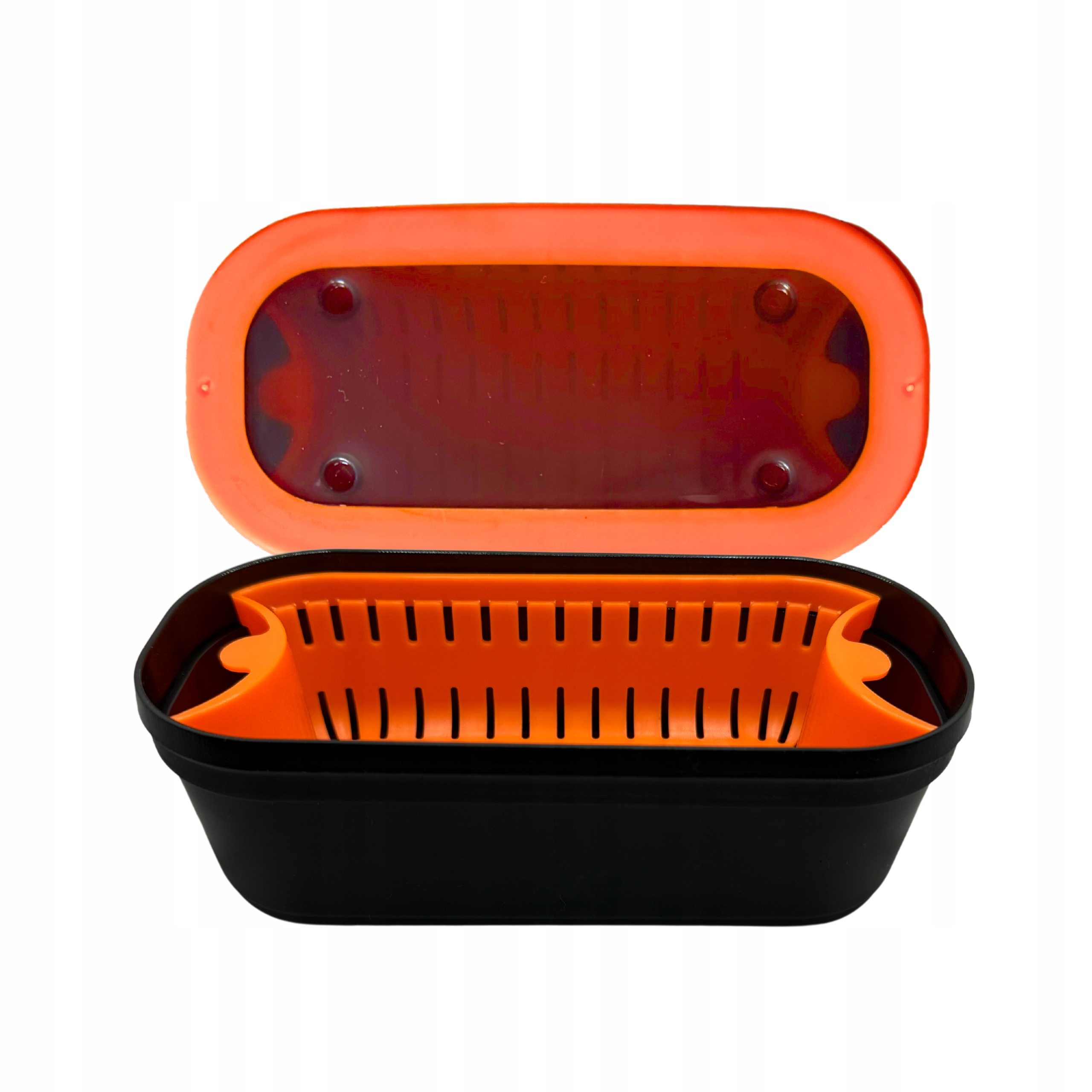 Zestaw Pudełko Do Odsączania Pelletu Kukurydzy 2w1 17x7,5x6 CM Z Sitkiem
