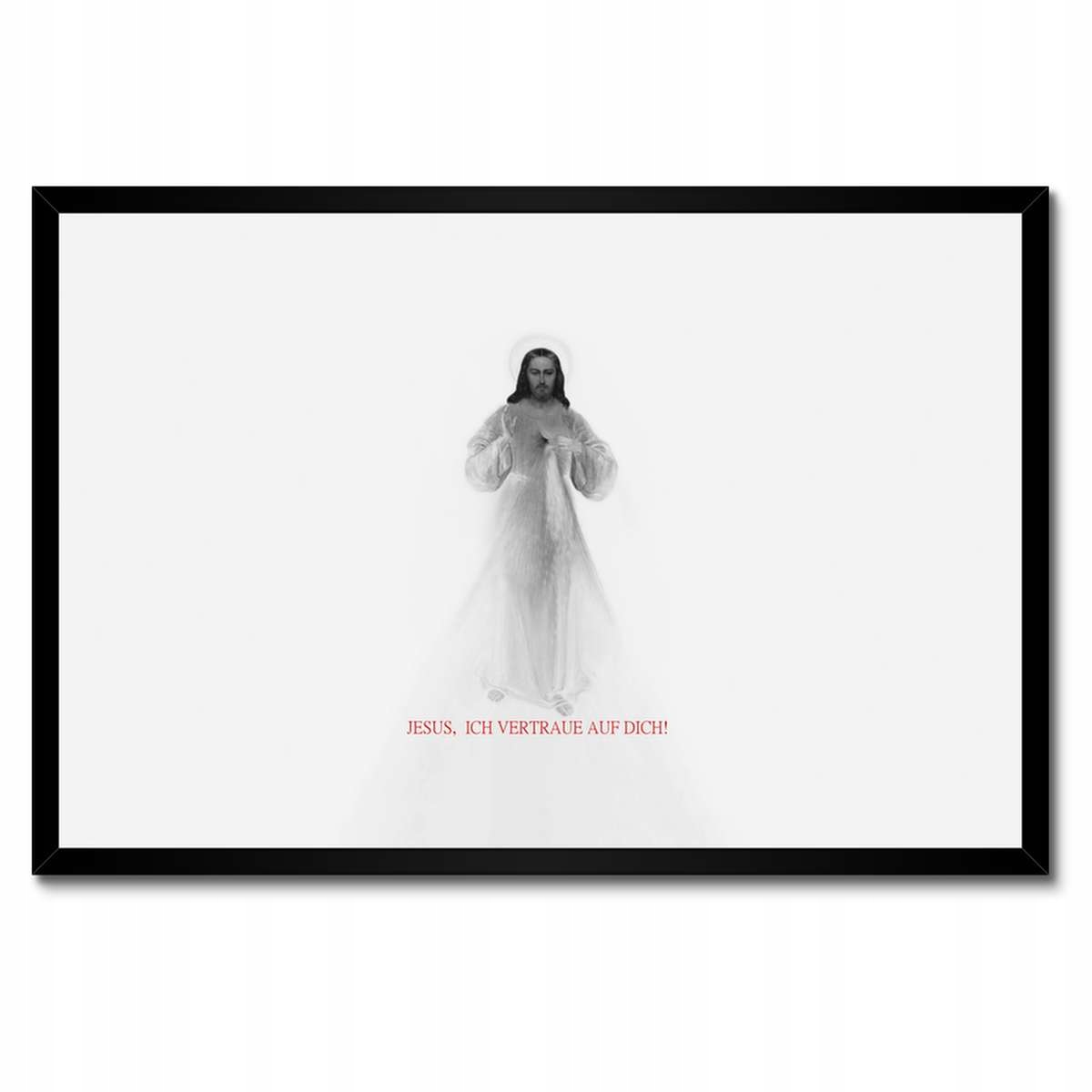 Plakáty v rámu 60x40 Jesus Ich vertraue Dich